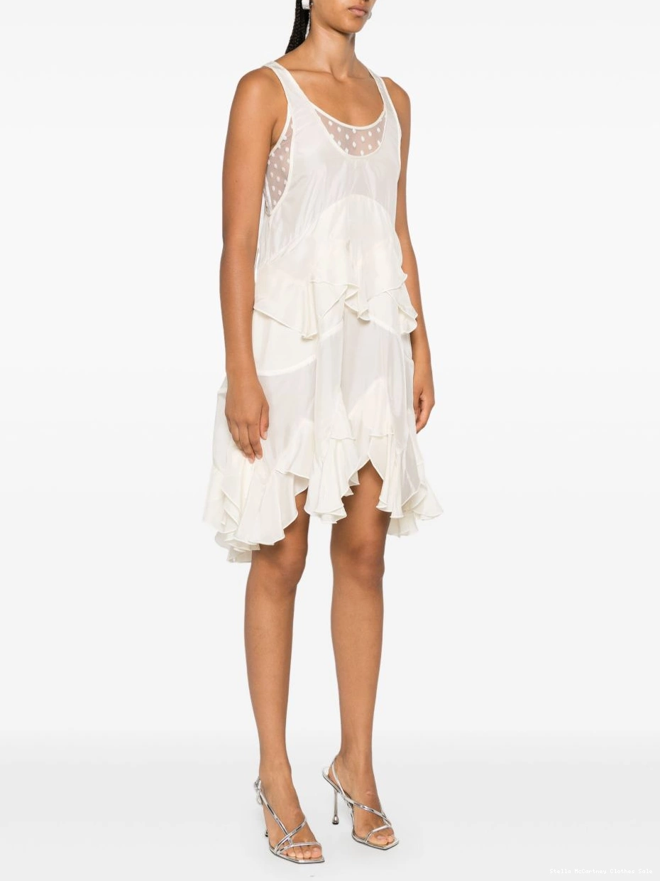 Affordable McCartney midi dress Women ruffled Stella 0724